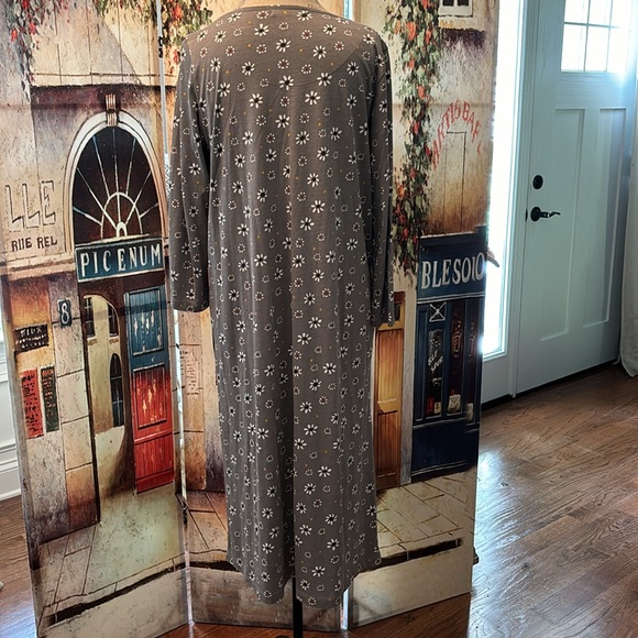 Gudrun Sjoden “Oolong” Jersey Dress, Gray Print, Size Medium - Picture 5 of 10